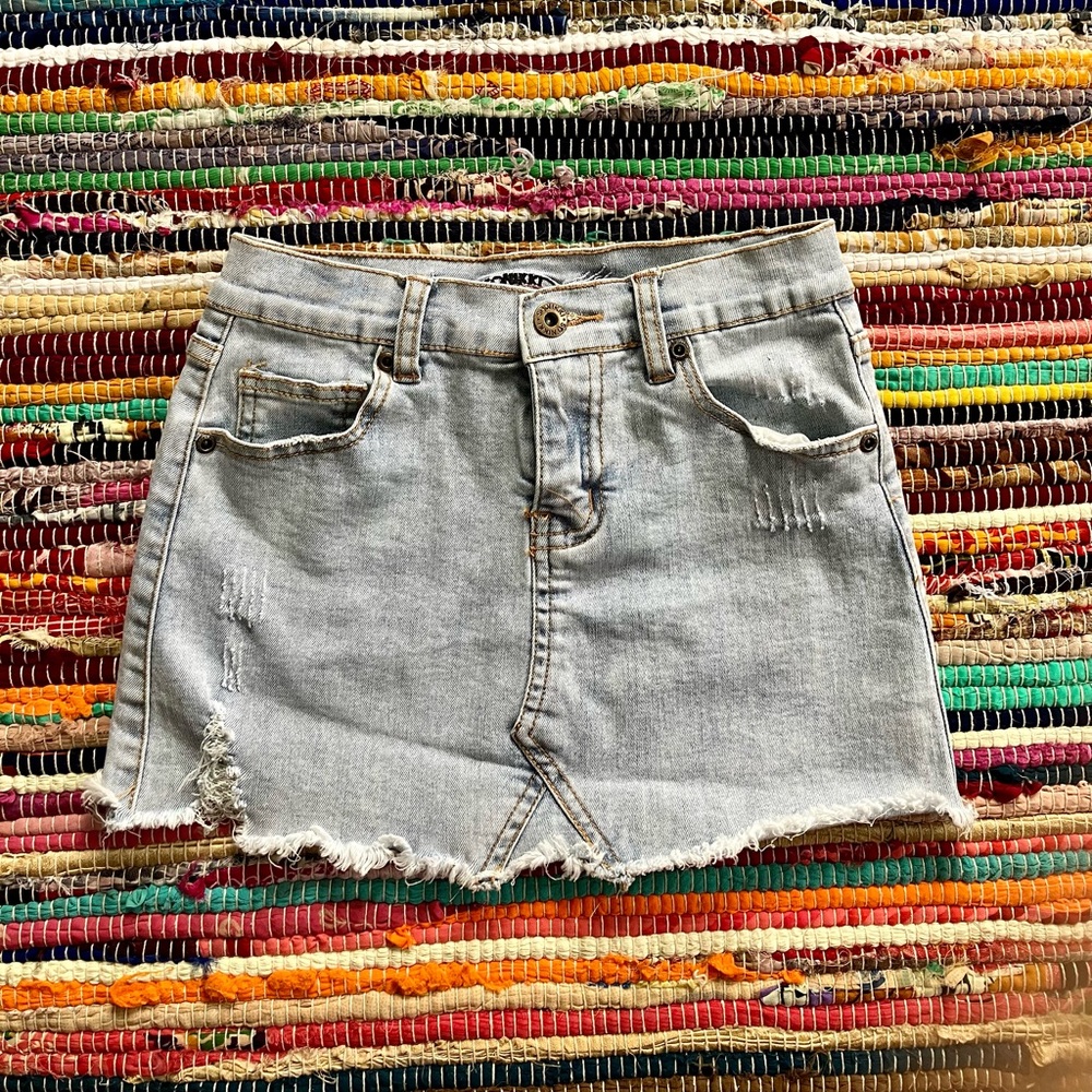 So Nikki ~ Denim mini skirt
